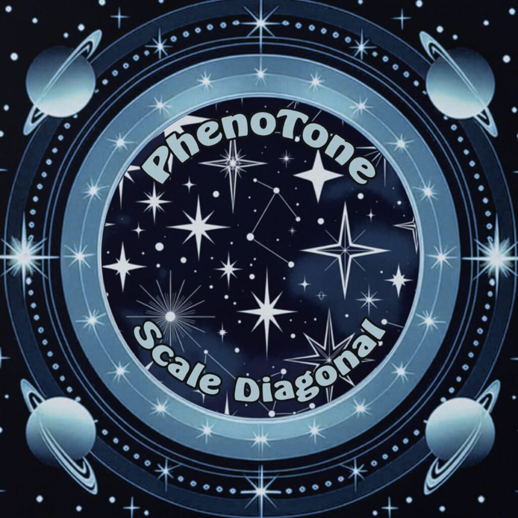 PhenoTone Scale Diagonal Album Cover Art by Zoku - Zoku Record Label