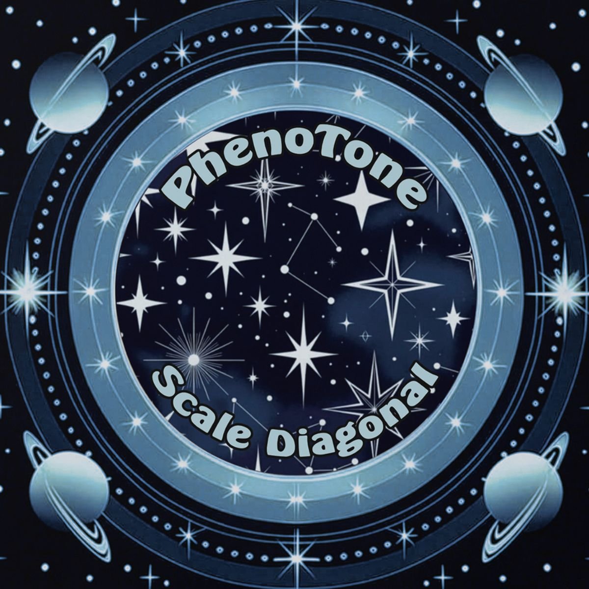 PhenoTone Scale Diagonal Album Cover Art by Zoku - Zoku Record Label