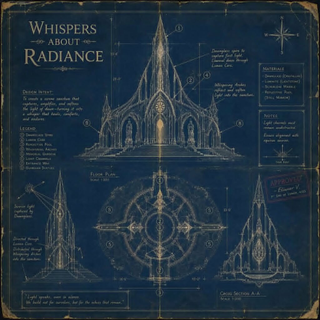 POD Whispers About Radiance Cover Art